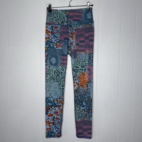 Daily Practice Anthropologie Women’s Liana Printed Leggings Sky Blue Size Small - Picture 1 of 5
